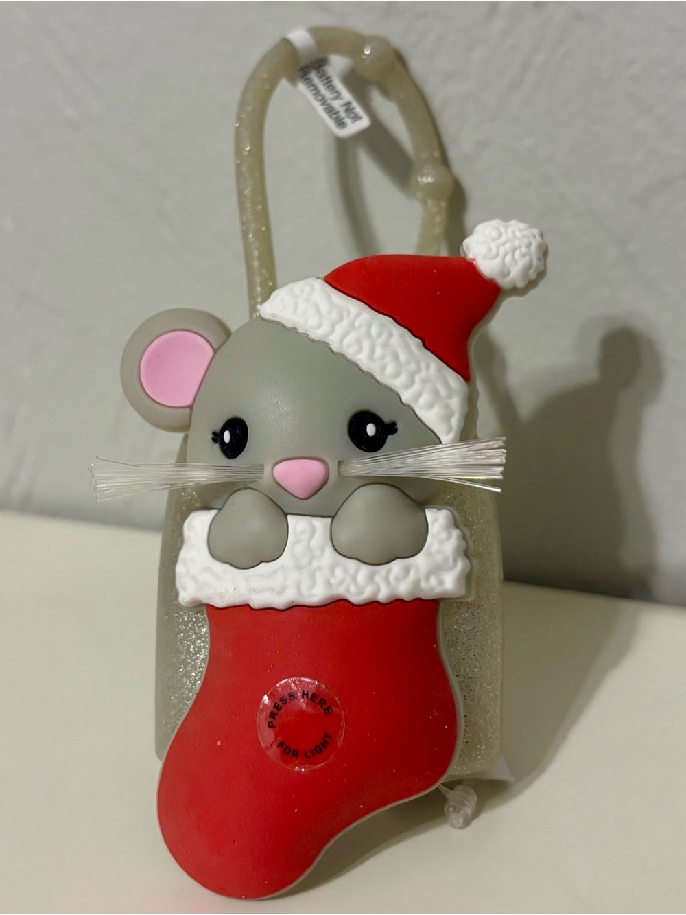 Bath & Body Works Stocking Mouse Christmas Holiday Pocketbac Sanitizer Holder